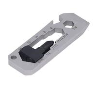 FTVOGUE Porte-Clés Multi-outils, Outil de Poche en Acier Inoxydable 8 en 1, Mini Outil Multifonction d'extérieur avec Ouvre-bouteille, clé, Règle, Cloueur, 2,64 X 0,83 Pouces pour le Camping, la