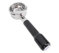 FTVOGUE Porte-filtre sans Fond de 58 Mm, Conception à 3 Oreilles en Acier Inoxydable pour Machines à Expresso Barsetto, avec Panier Filtrant Amovible et écran à Rondelle (BLACK)
