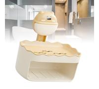 FTVOGUE Porte-Savon Double Couche, Boîte de Drainage Murale en Plastique de qualité Supérieure pour Salle de Bain et Cuisine, 14 X 9 X 14,5 Cm, Porte-Savon Peu Encombrant (Yellow)