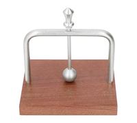 FTVOGUE Porte-serviettes avec Base en Bois, Support en Aluminium élégant pour Table à Manger, café et Hôtel (SILVER)