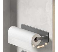 FTVOGUE Porte-serviettes en Papier Mural sans Installation de Perçage, Support de Rangement Multiple en Fer pour Cuisine et Salle de Bain, Organisateur Peu Encombrant avec Support Auto-adhésif