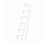 FTVOGUE Porte-tasse Sous Armoire, Support à Crochet Suspendu, Rangement en Fer pour Tasses, Organisateur Robuste pour Cuisine et Salle de Bain (WHITE)