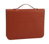 FTVOGUE Portefeuille Professionnel en Cuir PU à Fermeture éclair avec 10 Dossiers Transparents, 30 Feuilles, Plusieurs Poches pour Tablette de 10,1 Pouces, Fournitures de Bureau Professionnelles