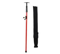 FTVOGUE Poteau de Niveau Télescopique épais de 300 Cm avec Adaptateur de Stabilisateur et Plaque Supérieure, Poteau Extensible Réglable en Alliage de Fer pour Niveaux, Caméras, Projecteurs, 118,11
