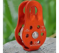 FTVOGUE Poulie d'escalade Robuste 26KN, Bloc de Poulie de Corde en Alliage d'aluminium avec Rotation Douce pour Corde de 12 Mm, équipement de Transport Professionnel 'escalade et 'alpinisme