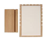 FTVOGUE Présentoir de Collier en Bois Collier Bijoux Présentoir Organisateur Support Bijoux Suspendus Porte-Bijoux avec Surface Lisse pour Chaînes Bracelets(Blanc)