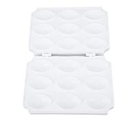 FTVOGUE Presse à Boulettes de Viande, Moule à Boulettes, Appareil à Pain de Viande manuel. Permet de Préparer 9 à la fois. Facile à Utiliser, Compatible lave-vaisselle. (Transparente)