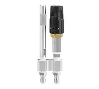 FTVOGUE Pression de Laveuse Pièces Accessoires à Longue Portée en Acier Inoxydable Buzle Angle de Pulvérisation Réglable pour Laver les Hauts Endroits
