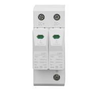 FTVOGUE Protecteur de Surtension CC, Dispositif de Protection Contre Les Surtensions 2P à Montage sur Rail 20KA 500V avec Protection Contre Les Surintensités et Les pour Les Systèmes Photovoltaïques