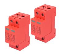 FTVOGUE Protecteur Photovoltaïque DC 2P SPD, 40kA, 20kA, 3,5kV, Montage sur Rail avec Fenêtre Visuelle pour Indication de Mise sous Tension et Hors Tension (DC 1000V)