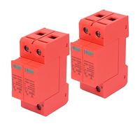 FTVOGUE Protecteur Photovoltaïque DC 2P SPD, 40kA, 20kA, 3,5kV, Montage sur Rail avec Fenêtre Visuelle pour Indication de Mise sous Tension et Hors Tension (DC 500V)