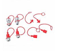 FTVOGUE Raccord Rapide Hydraulique, Coupleur 1/4in NPT, pour Applications | Conception de valve à clapet, Matériaux durables, Pression maximale de 3 000 psi, Idéal pour une utilisation agricole,