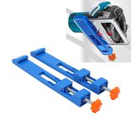 FTVOGUE Rail de Guidage de Base de Machine de Découpe Réglable, 2 Pièces | avec Conception à Rainure Inversée Double Face pour Scies Circulaires Portatives et Meuleuses D'angle