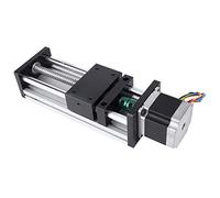FTVOGUE Rail Linéaire de Vis à Bille à Double Bille de 200 Mm avec 42 Moteurs pour le Mouvement Linéaire de l'industrie de l'automatisation, Actionneurs de Mouvement, Idéal pour les Machines (Vis