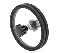 FTVOGUE Record Clean Saver, Protecteur de Nettoyage pour Vinyle LP avec Joint en Silicone pour Disques de 7 et 12 Pouces, Couverture Transparente, Protection D'étiquette étanche, Aucun