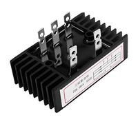 FTVOGUE Redresseur de Pont de Diode triphasé, Convertisseur 100A 1600V AC | Pont de Diodes Haute Puissance, Sortie 100 A, Montage Facile avec 2 Trous de Fixation, Compatible Haute Fréquence