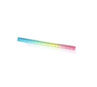 FTVOGUE Règle Acrylique 15 Cm dégradé Multicolore Transparent (15 cm) | Matériau Acrylique, Outil de Mesure Métrique, Marquages Noirs, Dessin en evoirs, Compatible avec la Trousse à