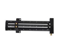 FTVOGUE Règle Carrée en T en Alliage d'aluminium pour le Travail du Bois de 6 Pouces, Outil de Marquage à Double Pointeur avec Bloc de Limite Réglable pour des Lignes Précises sur le Bois, Idéal