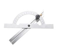 FTVOGUE Règle d'angle de Rapporteur en Acier au Carbone, Outil de Recherche d'angle Réglable 100x150mm pour les Menuisiers et les Projets de Bricolage