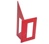 FTVOGUE Règle d'angle pour le Travail du Bois, Jauge de Marquage 45 à 90 Degrés en Alliage d'aluminium, échelle Métrique Gravée au, Outil de Disposition de Mesure 3D pour Atelier de Charpentier