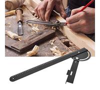 FTVOGUE Règle de Guidage Mobile pour le Travail du Bois, Acier traité | Traçage de précision et mesure d\'angle, marques gravées à l\'échelle de 1 mm, corps en alliage anticorrosion.