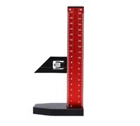 FTVOGUE Règle de Hauteur pour le Travail du Bois, Outil de Mesure de Profondeur en Alliage D'aluminium à Double échelle de 180 Mm avec Dispositif de Réglage Fin, pour le Réglage de la