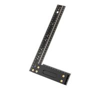 FTVOGUE Règle de Marquage 300 Mm, Outil de Disposition en Fibre de Verre pour le Travail du Bois avec échelles Claires, Base épaisse pour les Projets de Bricolage et la Fabrication de meubles.