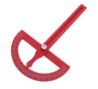 FTVOGUE Règle de Rapporteur en Alliage D'aluminium, Détecteur D'angle Réglable, Outil de Mesure à 180 Degrés pour la Construction du Bois