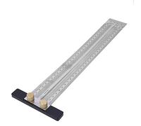 FTVOGUE Règle de Traçage en Acier Inoxydable de Type T, Jauge de Traçage, Règle de Ligne de Marquage de 300 Mm avec échelle Claire, Outil de Mesure de Disposition Précis pour Menuisiers Menuisiers