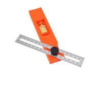 FTVOGUE Règle de Traçage Multi-Angles avec 5 Angles Réglables 15 30 45 60 90 Degrés et Bulle de Niveau Claire pour le Marquage du Travail du Bois, Outil de Mesure Pliable en Plast