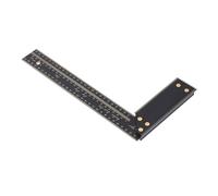 FTVOGUE Règle de Type L en Alliage d'aluminium, carré de Travail du Bois à 90 Degrés avec échelle Gravée pour Marquer la Sculpture et le Dessin, Outil de Ligne Léger à Angle Droit pour les Artisans