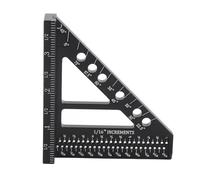 FTVOGUE Règle d'étalonnage CrossLine, Outil de Traçage en Alliage d'aluminium, Jauge de Mesure Verticale et Angulaire Précise pour le Travail du Bois et la Menuiserie (BLACK #-2)