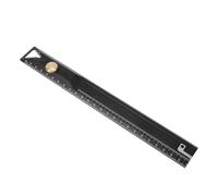 FTVOGUE Règle Droite en Alliage d'aluminium, Règle de Mesure de 25 Cm pour le Travail du Bois et le Dessin Technique, Outil d'échelle de Bord Professionnel