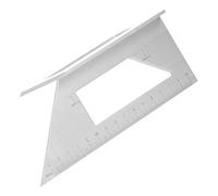 FTVOGUE Règle Droite Règle d'angle en Alliage d'aluminium Jauge 'angle en T de 45 et 90 Degrés 0 à 150 Mm Outil de Mesure 'onglet 3D pour les Utilisateurs de Menuiserie (SILVER)