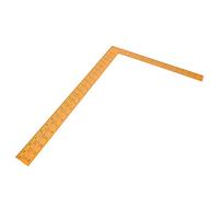 FTVOGUE Règle en Aluminium, Outil de Mesure Durable avec Marques Claires, carré d'essai Précis pour le Travail du Bois et la Coupe du Cuir, 0-600 Mm pour les Artisans (YELLOW)
