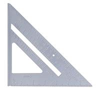 FTVOGUE Règle Triangulaire de 7 Pouces, Outil de Mesure d'angle en Alliage d'aluminium, 45/90 Degrés avec échelle Claire pour les Projets de Bricolage 'artisanat de Menuiserie