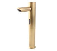 FTVOGUE Robinet de Salle de Bains à Capteur sans Contact avec Débit D'eau | Robinet alimenté par Batterie pour L'hygiène, Filtre intégré pour une Eau Propre, Arrêt Automatique en 1 Minute pour