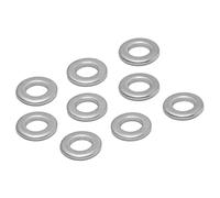 FTVOGUE Rondelle Plate à Plat en Acier Inoxydable de 120pcs, 4 Mm ID 7mm OD Ensemble pour les Roulements de Montage, Roues, Engrenages, Entretien des Vis, Pinces de Sangle, Excellent Artisanat,