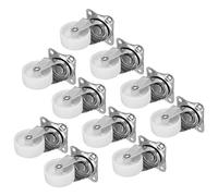 FTVOGUE Roulettes Roues Roulettes Universelles en PP Blanc 10 Pièces 2,4 X 1,5 X 2,0 Pouces de Meubles de Remplacement pour Armoire Bibliothèque Chaise de Berceau bébé Meubles de Maison