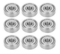FTVOGUE S626Z Roulements à Billes en Acier Inoxydable 6x19x6MM Roulements de Patins à Roulettes 10PCS Conception à Bouclier Unique pour Patins à Roulettes, Planches à, Roues en Ligne, Pièces de