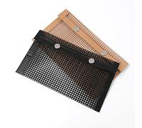 FTVOGUE Sac de Barbecue en Antiadhésif 27x22cm, Pochette de Barbecue Réutilisable avec Boutons de Fermeture à Pression pour Grils électriques au Charbon de Bois et au Gaz (27x22cm)