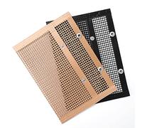 FTVOGUE Sac de Barbecue en Antiadhésif 27x22cm, Pochette de Barbecue Réutilisable avec Boutons de Fermeture à Pression pour Grils électriques au Charbon de Bois et au Gaz (24x14cm)