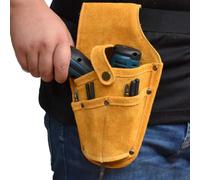 FTVOGUE Sac de Stockage D'outil de Bits de Forage Pratique et Efficace Sac à Outils de Cuve à Vache Jaune pour L'installation et L'entretien