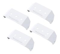 FTVOGUE Sangles de Descente en Aluminium, Supports de Gouttière Cachés avec Trous Pré-percés pour Descentes Pluviales de 2 X 3 Pouces, Clips de Montage, Installation Facile, Support de (4PCS)