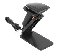 FTVOGUE Scanner de Codes-Barres avec Support, Lecteur de Codes-Barres Filaire USB 1D 2D, Scanner QR Portatif pour supermarché, Entrepôt, Point de Vente au Détail, Plug and Play avec Conception ABS