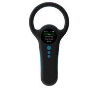 FTVOGUE Scanner de Puces pour Animaux Portatif, Lecteur de Puces EMID FDX-B Portable avec écran de 1,44 Pouces et Stockage de 500 Enregistrements pour l'identification des Animaux et la Gestion du