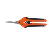 FTVOGUE Sécateurs, Cisailles de Jardin, Lames en Acier Inoxydable de 6,5 Pouces, Conception à Ressort pour une Coupe Facile, Idéal pour les Jardiniers et les Amateurs de Fleurs (ORANGE)