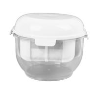 FTVOGUE Séparateur de Lactosérum pour Yaourt, Filtre pour Yaourtière, Passoire à Yaourt avec Récipient Transparent et Plaque de Pression à Ressort pour Fait Maison, Fromage, Lait