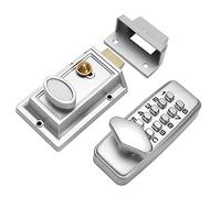 FTVOGUE Serrure à Code Mécanique en Alliage de Zinc, Serrure à Code Numérique, Entrée sans clé à 2 à 4 Chiffres pour Portes de 0,4 à 2, Pouces, étanche, sans Batterie, pour Portes-fenêtres en Bois,