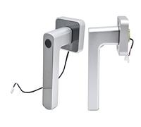 FTVOGUE Serrures de Porte sans clé, 40 Empreintes Digitales, Alimentation | Poignée biométrique, 240 combinaisons de mots de passe, capteur à semi-conducteur, noyau antivol, pour appartement, hôtel,